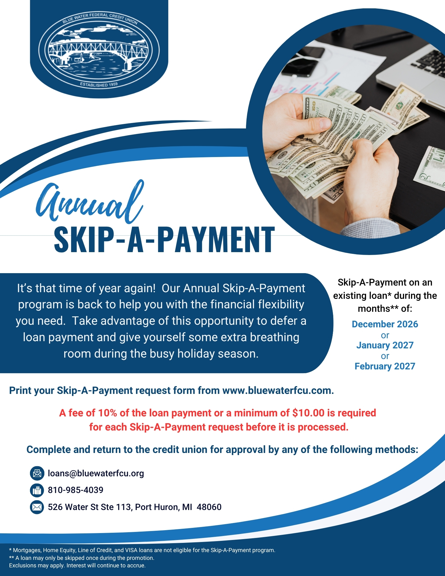 2026 Annual Skip-A-Payment